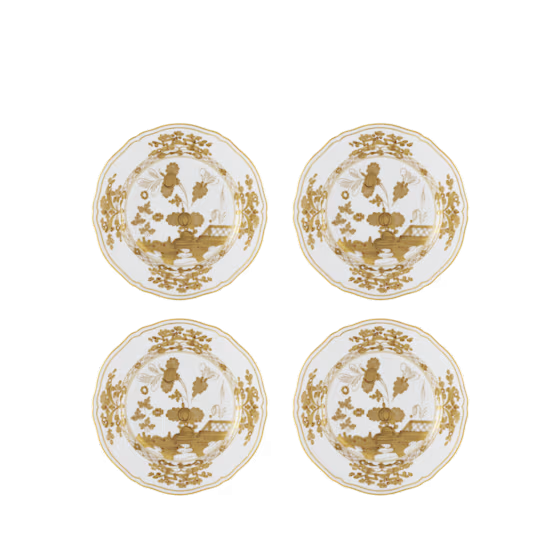 Тарелка Тарелка десертная 21 см., 21 см., 21 см.,  набор 4 шт., ORIENTE ITALIANO AURUM, Ginori, 003RG00 FX4110LX0210G00133000