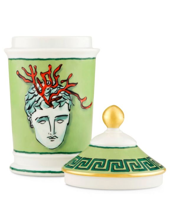 Ваза с крышкой В20х10 см.,IL VIAGGIO DI NETTUNO MOSS GREEN, Ginori